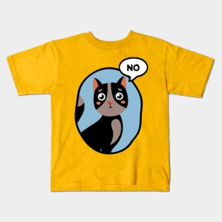 Cat Says No Kids T-Shirt